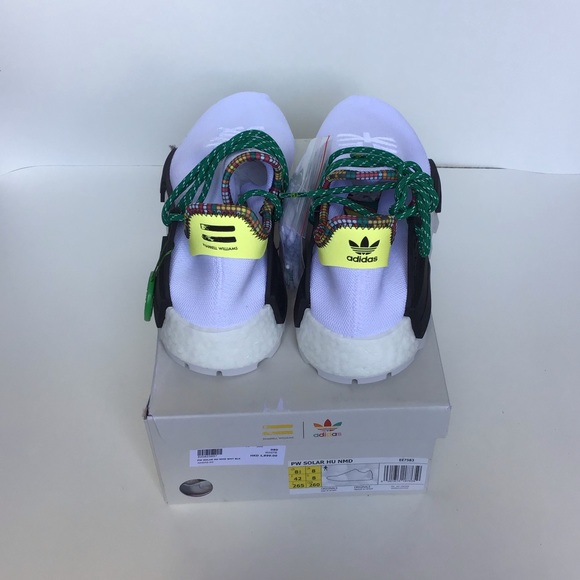 **SOLD** Adidas PHARRELL Solar HU NMD White Sz 8.5 - Picture 4 of 7